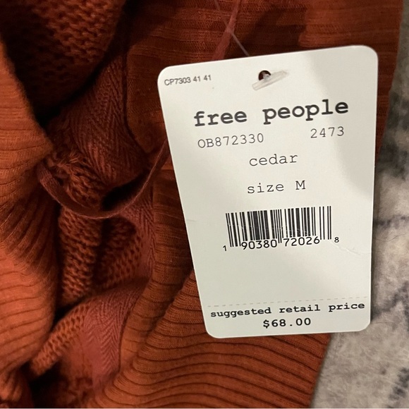 Freepeople Cropped V Neck Collar Top - Picture 5 of 5